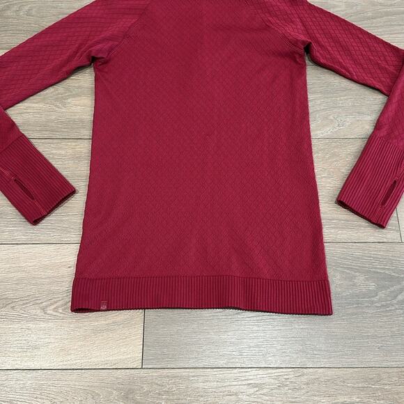 LULULEMON Star Ruby Rest Less 1/2 Zip Long Sleeve Active Pullover Run Top Sz 6 - Picture 7 of 13
